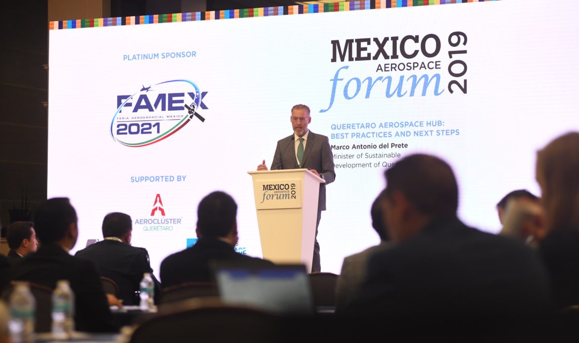 Titular de SEDESU participa en el Mexico Aerospace Forum 2019