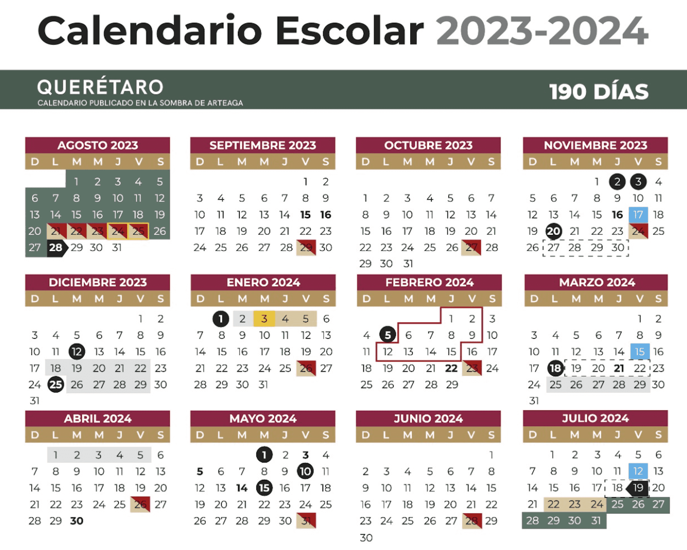 Ajustan calendario escolar 20232024 en educación básica Vota Querétaro