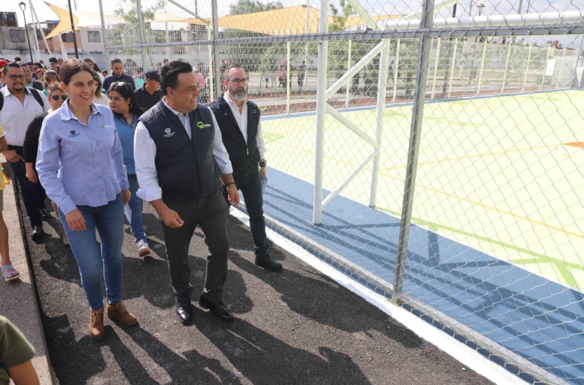 Vecinos de La Huerta tienen nuevo parque recreativo