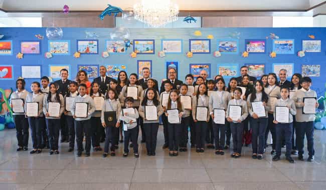Marina lleva a cabo Ceremonia de Premiación del XLVII Concurso Nacional de Pintura Infantil “El Niño y la Mar” 2024
